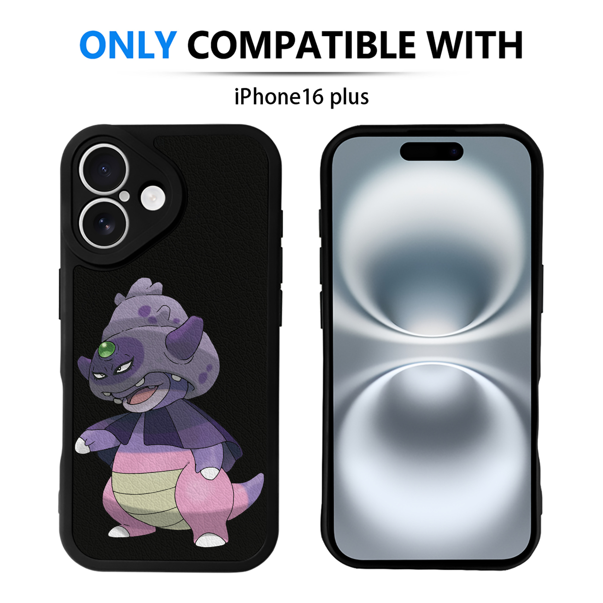 （画像用） ポケットモンスター Pokémon 【iPhone 16シリーズ対応】シリコンスマホケース（レザー調） 材質：シリコン